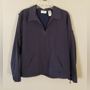 LizGolf Women's Navy Pullover Long Sleeve Jacket Size Large